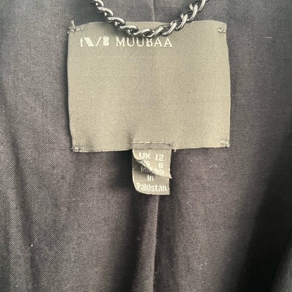 Muuba black leather and horse hair jacket, fitted size 8. - Picture 2 of 6